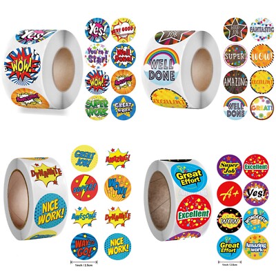 KINDER BELOHNUNG AUFKLEBER Lehrer Eltern Kinder Lob Schule Tabelle Etiketten 25mm