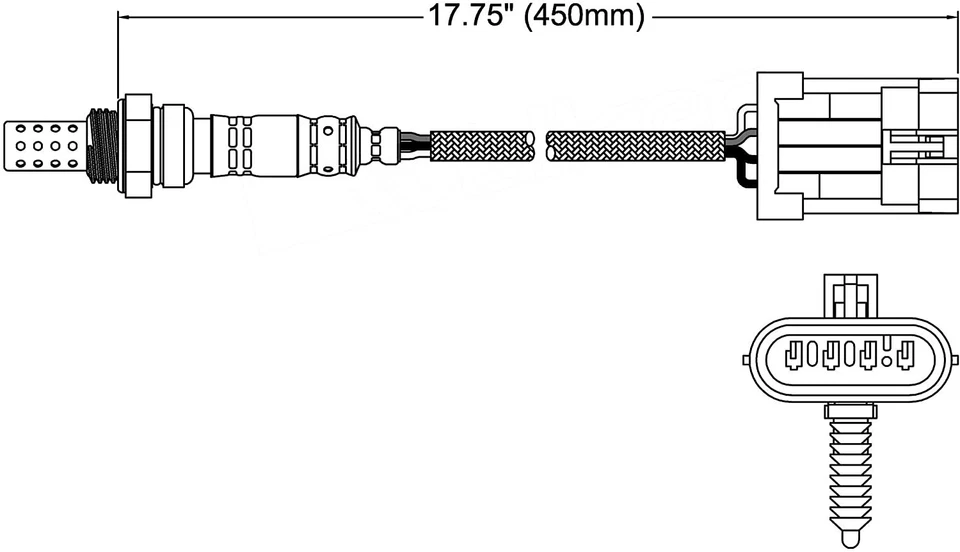 Sensor de oxígeno térmico NTK 19107440 (213-3096) Foto 2 de 2