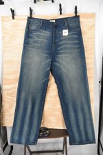 Moschino Peace Sign Embroidered NWT  Blue Jeans Mens 44 x 35 XXL