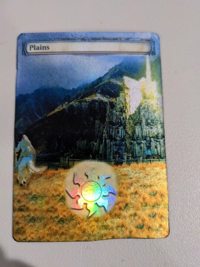 Minas Tirith Borderless Foil Rare MtG Card LTR 420 LotR