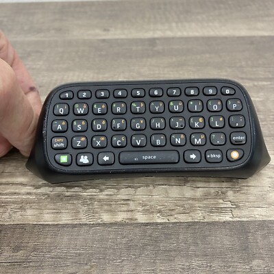 Microsoft Xbox 360 Black Keyboard Chatpad Controller Attachment OEM - Tested