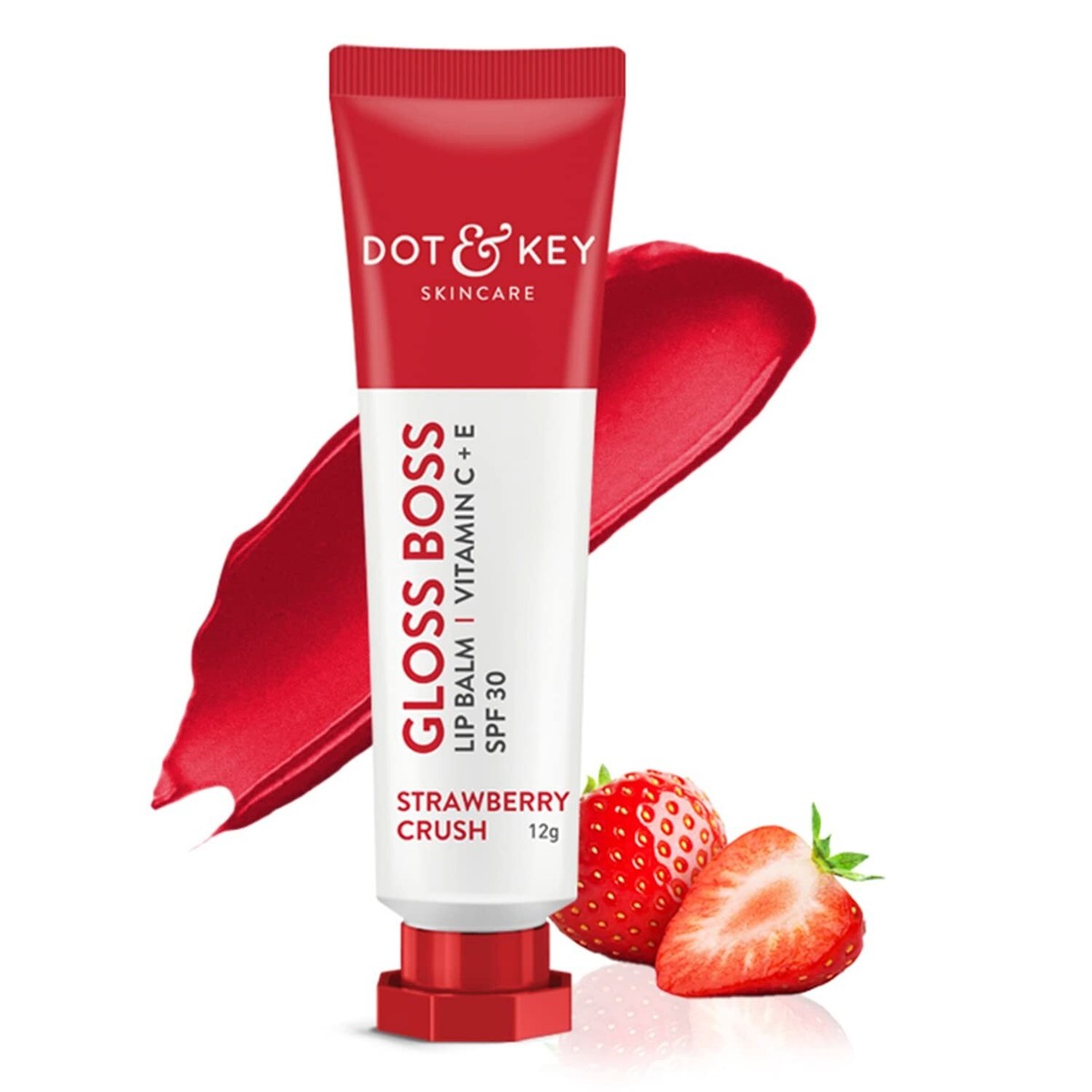 Dot & Key Strawberry Lip Balm for Soft and Naturally Pink Lips