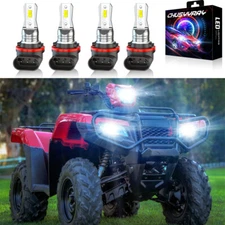 4x LED Headlight Bulb 12V 80W For 2020 Honda ATV TRX520 34901 HR3 A21