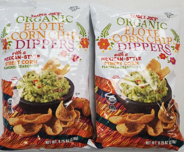 2 bags Trader Joe's Organic Elote Corn Chip Dippers 9.75 Ounces eBay