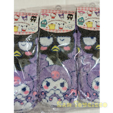 Sanrio Socks Kuromi Badtz-Maru Purple Polyester Elastic 22-24cm Kids Gift JP