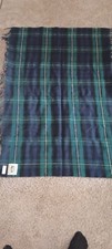 Vintage Wool Holm Mills WEAVE Throw Plaid Rug...