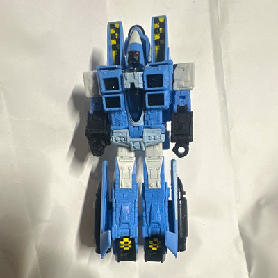 Hasbro Transformers Vintage Jet Robot Action Figure Blue White Gray