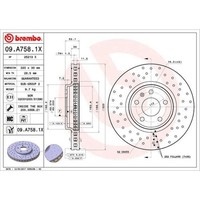 Brembo 2X Bremsscheibe Vorne Ø320 Mm Gelocht/Innenbel. FüR Audi A4 Avant 8K5