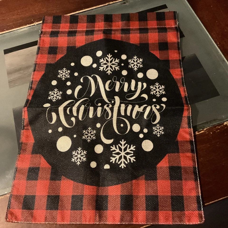 Capa de travesseiro xadrez búfalo vermelho Natal decorações de férias 18x12  - Imagem 3 de 3