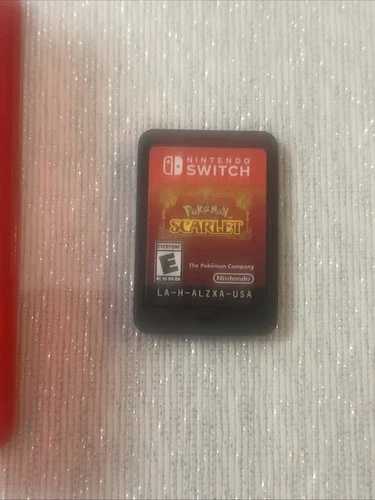 Pokemon Scarlet (Nintendo Switch, 2022) Cartridge & Red Switch Cartridge Case