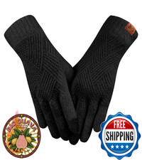 REACH STAR Winter Gloves for Women Men,Winter Clothing for Women 3-Finger Touch