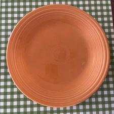 Fiesta Homer Laughlin 10 1/2" Classic Rim Dinner Plate Tangerine 