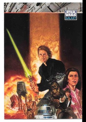 1994 Topps Star Wars Galaxy Series 2 Base Card Gc Dark Empire Luke Han #161