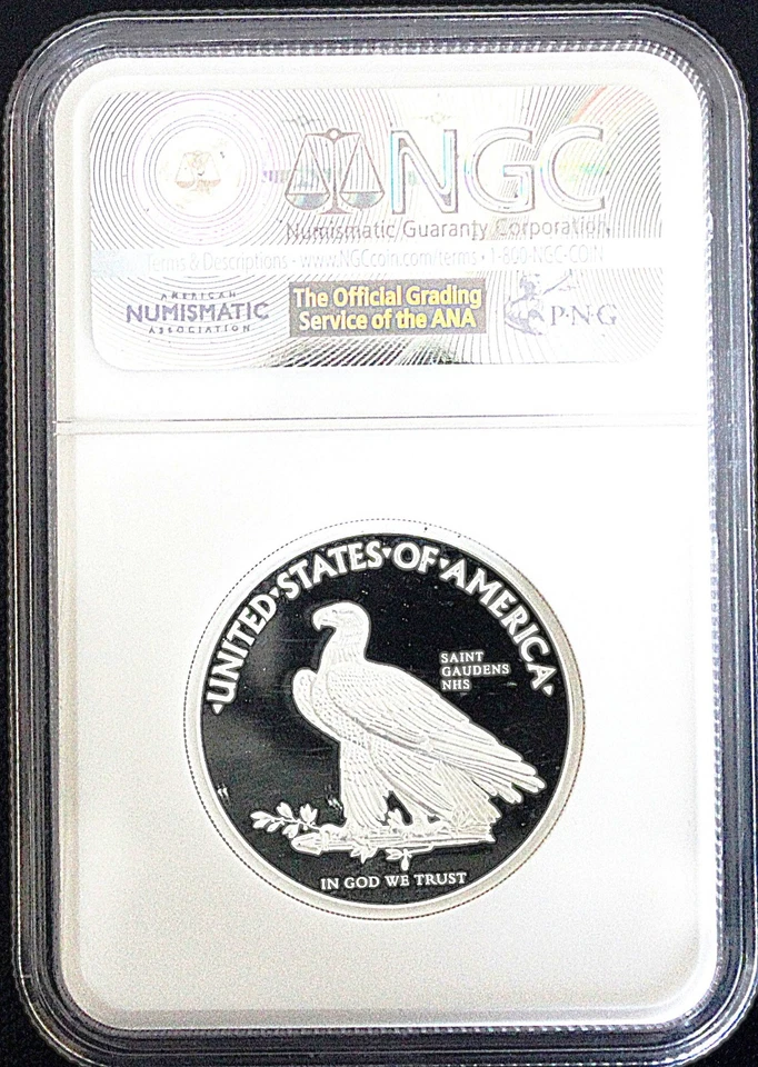 2016 SAINT-GAUDENS WINGED LIBERTY COMM. 1 OZ SILVER HIGH RELIEF NGC GEM PROOF - Image 2 of 2