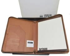 New Hartmann 4700 Reserve Belting Leather 688 Zip Around Executive Writing Folio