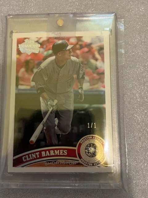 2011 Topps Diamond Embedded #1/1 Clint Barmes #659 Houston Astros