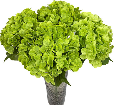 3Pcs 21In Hydrangea Artificial Flowers, Latex Real Touch Hydrangeas Bouquets, Li