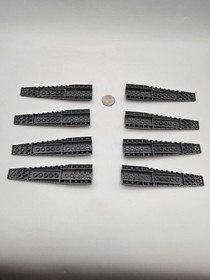 LEGO 45301 Wedge Wing Plate 16x4 Triple Curved w/ Reinforcement Lot x8 Dar Gray