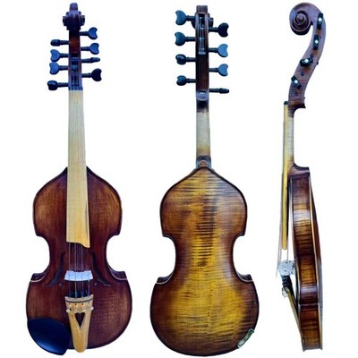 SONG 4*4 strings Viola d'Amore, Barouqe model Violin 4/4 Fiddle, Good Rich sound