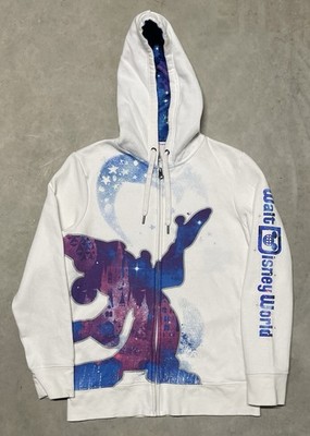 Walt Disney World Disney Parks 2017 Sorcerer Mickey Mouse Zip Up Hoodie Medium