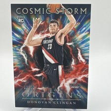 2024-25 Panini Origins Donovan Clingan Cosmic Storm Red /75 Rookie Trailblazers