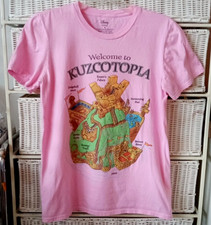 Welcome to Kuzcotopia Emperor's New Groove Pink T-Shirt Disney Size S