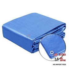 Tarps Waterproof Thick 5' x 7' Ft Multi-Purpose Heavy Duty 5x7 FT Blue 5 Mil
