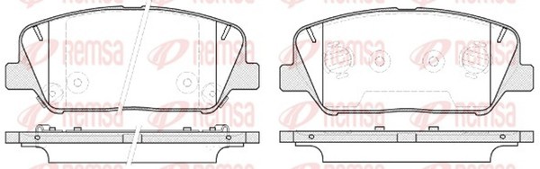 Remsa Bremsbelagsatz Scheibenbremse 1398.12 FüR Genesis Gd Hyundai Fs Kia I30 Jd-image