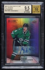 2021-22 Upper Deck Allure Rainbow Full Miro Heiskanen BGS 9.5 GEM MINT Auto 08m1