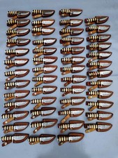 Lot of 50 Handmade 6'' Damascus Steel Hunting Knives | Full Tang | With Sheaths