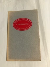 Limited Editions Club Thirty First Series Prospectus