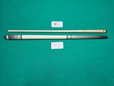 KODA KD55 Pool Cue - Solid Ivory Overlay with Black and Abalone Points - No Wrap