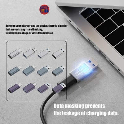 Instantly Setups USB Security Lock Blocker Malicious Charging Stations Data