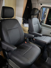 Sitzbezüge passend für Opel Zafira Life Schwarz Kunstleder Passgenau 1+1
