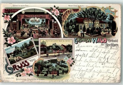 13628035 - 2935 Bockhorn Gasthaus zum gruenen Wald Saal Buehne Garten Grossh.