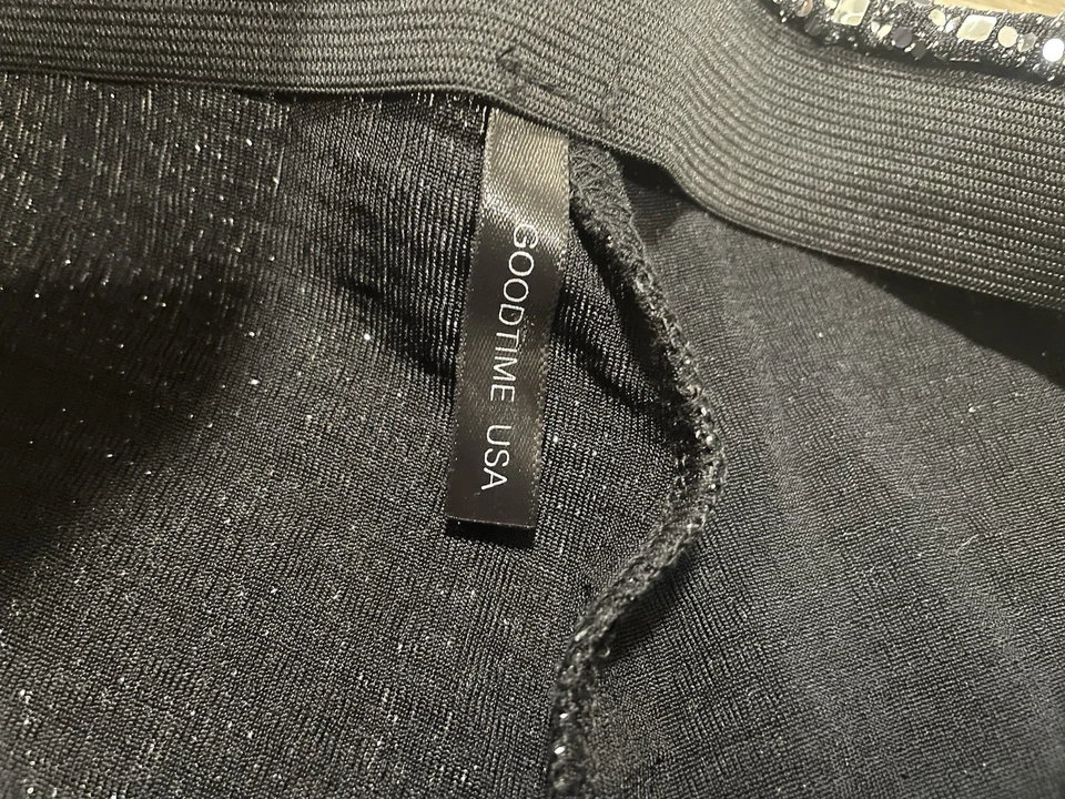 Conjunto de 2 Calças Blazer Femininas Sexy Goodtime EUA Tamanho P Lantejoulas Festa Discoteca - Imagem 2 de 4