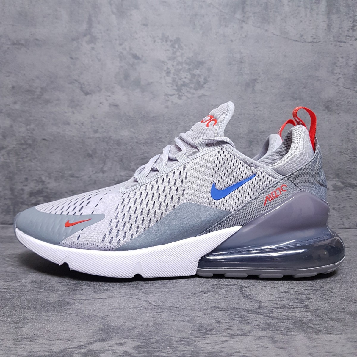 NIKE Air Max 270 Running Shoes Mens Size 13 Wolf Grey Cool Grey