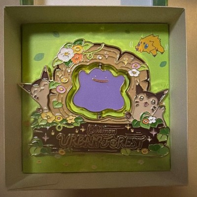 Korean Pokémon Secret Forest Ditto Pin Badge (with box) Korea Limited 30th Popup
