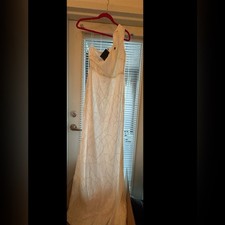 Giffnisetti White Sequence Gown