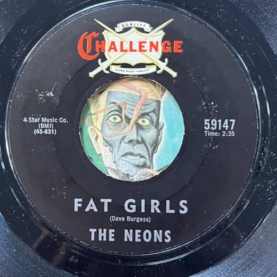 HEAR Neons 45 Fat Girls / Magic Moment CHALLENGE R&B doo wop soul mod NM-