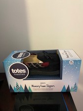BRAND NEW MEN'S SIZE 11-12 TOTES TOASTIES MEMORY FOAM SLIPPERS