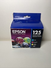 Epson 125 Exp 08/2025 Cyan Magenta Yellow Black Ink Cartridges T125120-BCS