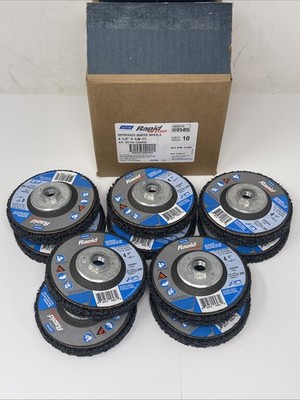 (10) Norton Rapid Strip Discs 4 1/2  x 5/8 -11, For Angle Grinder, Extra Coarse