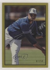 2019 Bowman Heritage Chrome Prospects Gold Refractor 1/50 Reggie Lawson k0w