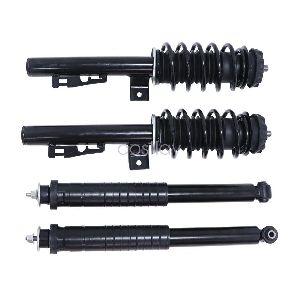 4x Conjuntos de puntal de amortiguador delantero trasero sin ADS para 08-16 Smart Fortwo W451 1,0 L/EV Foto 4 de 4