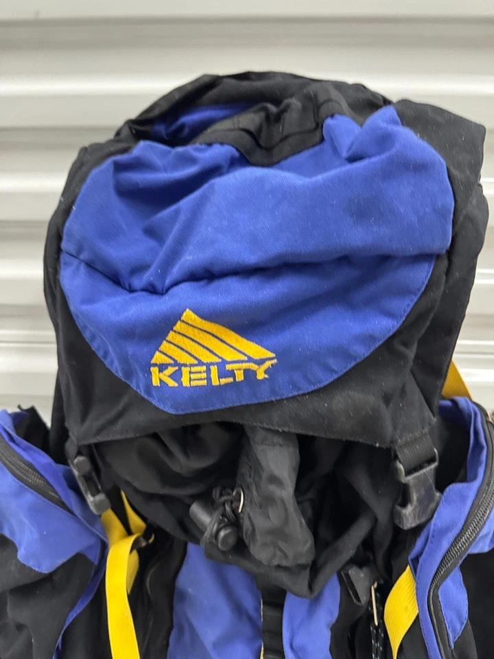 Kelty Coyote 4500 Unisex Blue Yellow Internal Frame Hiking Backpack Bag Large - Image 2 of 4