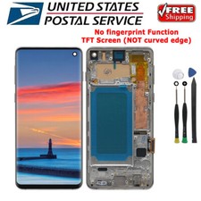Replacement TFT LCD Display Touch Digitizer Silver For Samsung S10 G973 T-Mobile