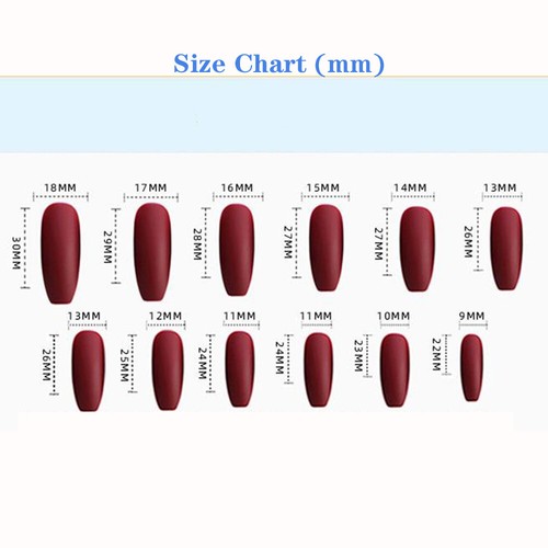 Manicura con brillo geométrico bloque de color uñas postizas prensadas ataúd largo 24 un. - Imagen 3 de 7