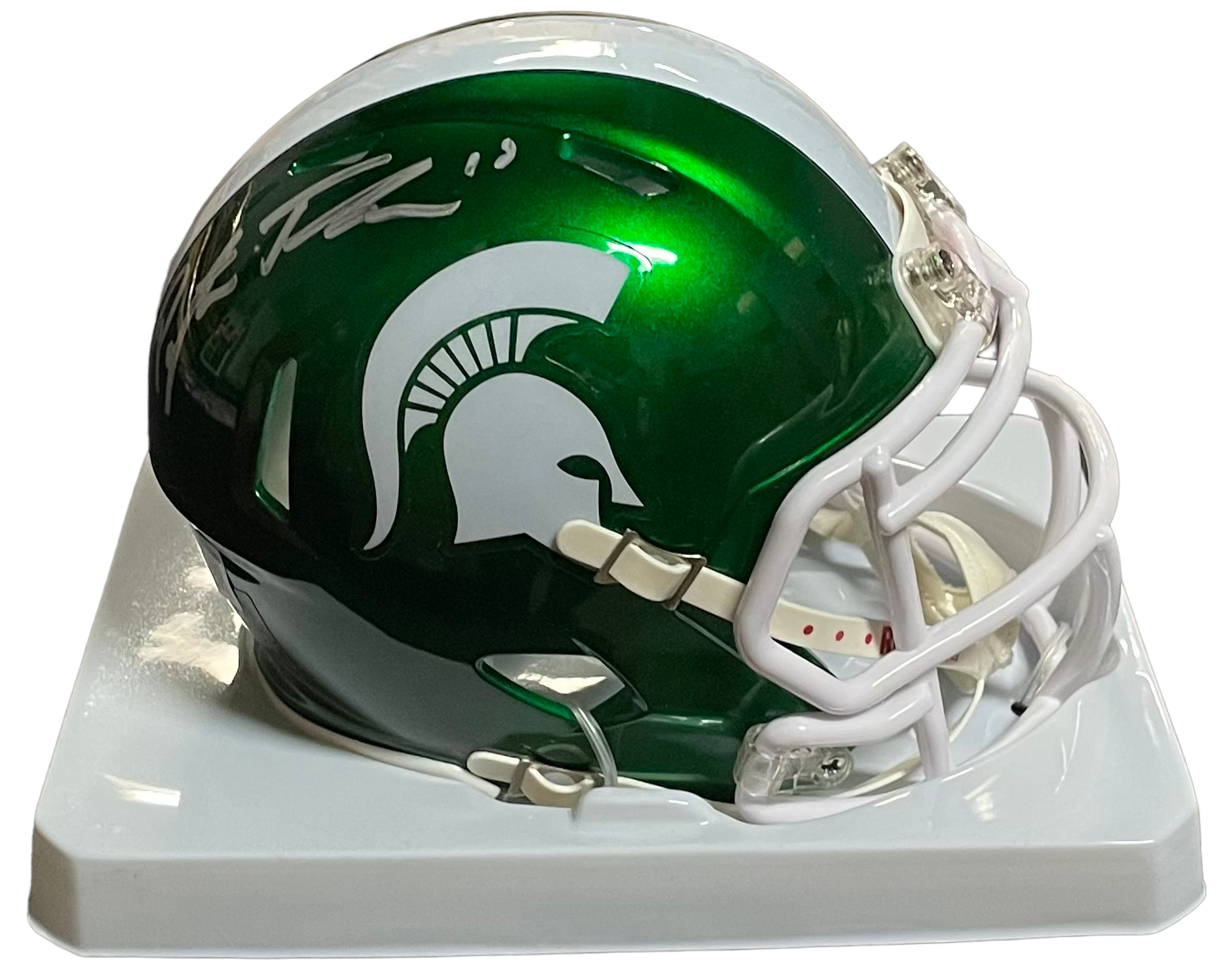 PAYTON THORNE Autographed Signed Michigan State Spartans MINI HELMET BECKETT COA 