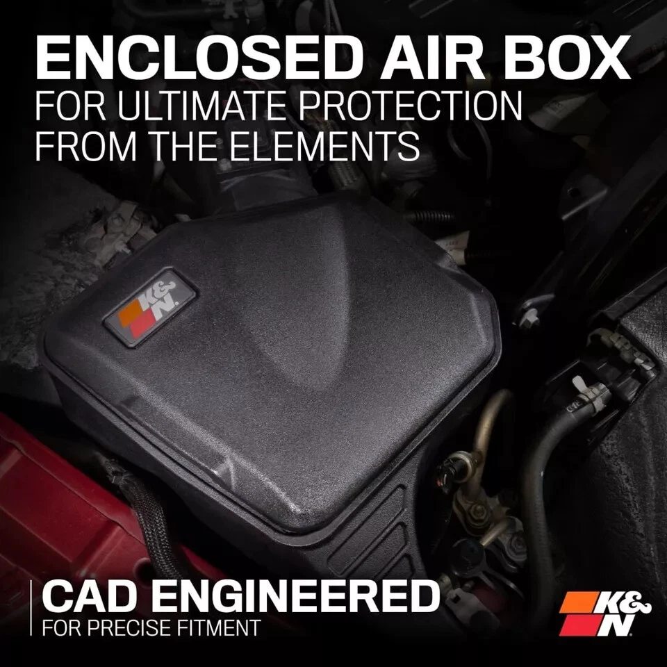 Sistema de admisión de aire cargador de aire K&N 63 para Ram 2500 2013-2018 6,7 L L L6 diésel Foto 4 de 4